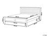 Wooden EU King Size Bed White MAYENNE_734361