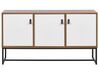 Credenza a 3 ante in legno chiaro e bianco NUEVA_787465