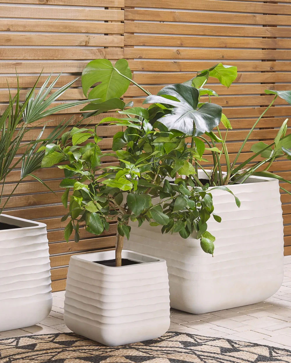 Krukke 50x50x49 cm Hvid PARIKIA