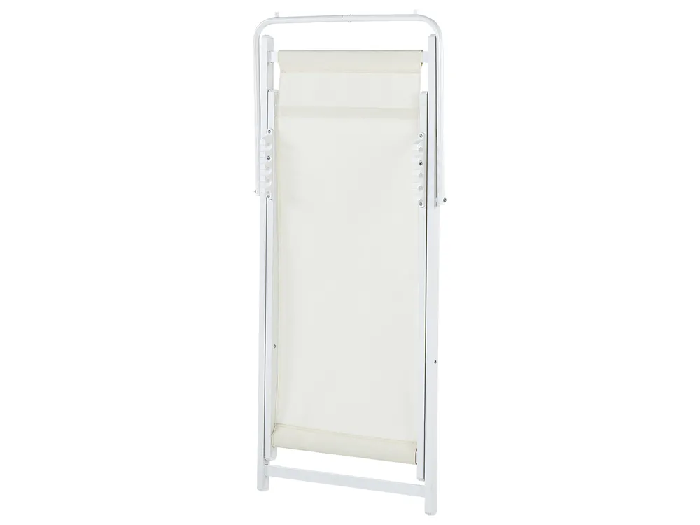 Sedia a sdraio pieghevole LOCRI II Metallo Beige chiaro_926325