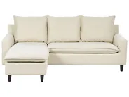 Corner Sofa 3 Seater ELVENES Fabric Light Beige Right Hand_718671