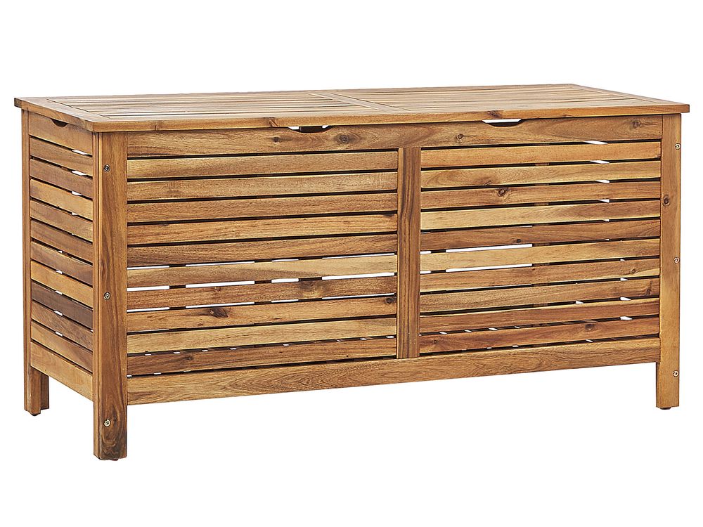 Kussenbox RIVIERA 130 cm 48 cm Acaciahout Lichtbruin