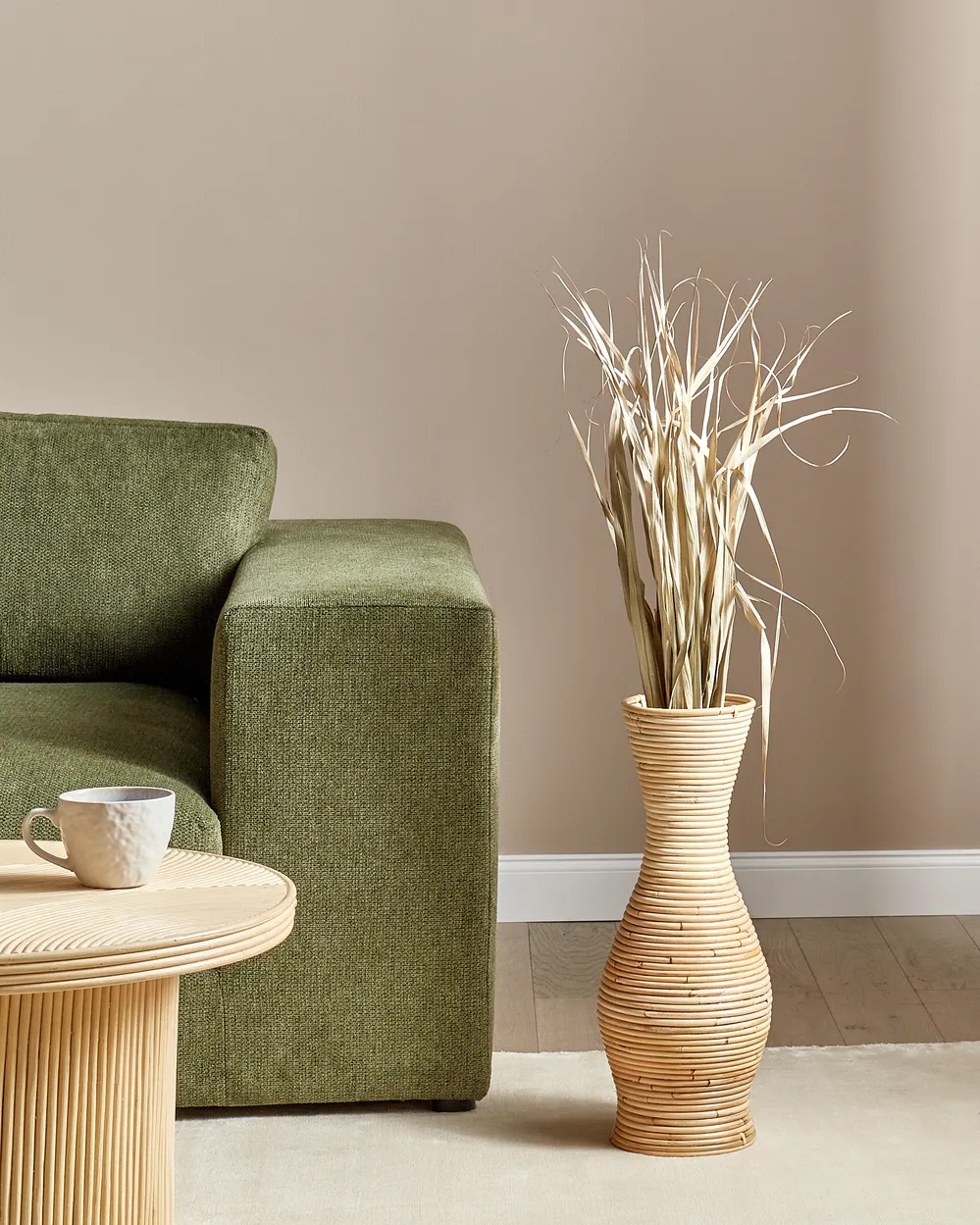 Alipis Unieke Rotan Vaas Thuiskantoor Decoratieve Vaas Hoge Mand Gevlochten Bloemenhouder