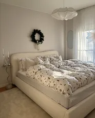 Ottoman Bed BLAGNAC Boucle Off-White 180 x 200 cm (EU Super King)_1050745
