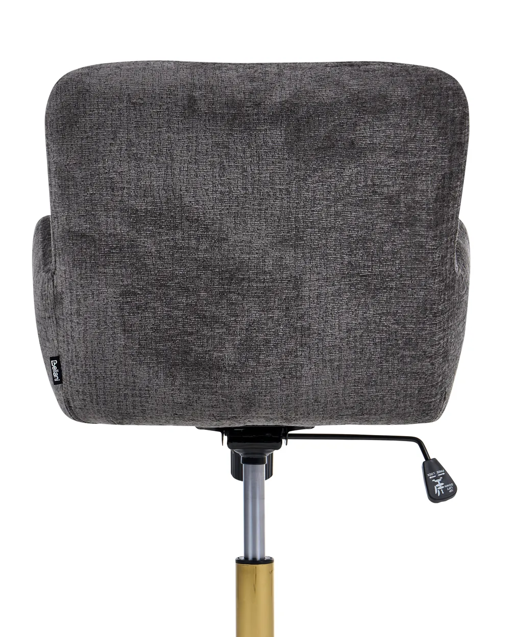 Desk Chair MISORELA Chenille Dark Grey_1084931