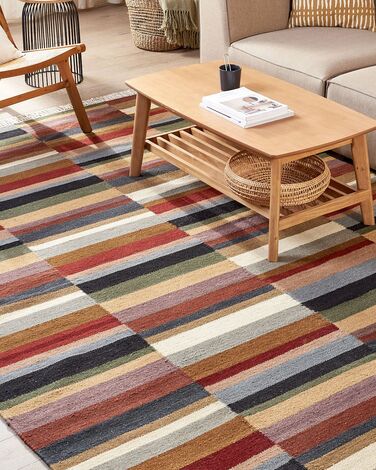 Wool Kilim Area Rug 200 x 300 cm Multicolour MUSALER