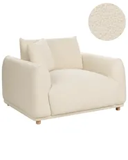 Poltrona JUBEK Bouclé Bianco sporco_1078010