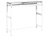 Outdoor Bar Table MAENZA 120 cm 40 cm Metal White