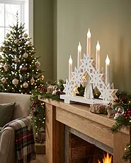 Weihnachtsdekoration LED BILLAN 31 cm Weiss_1161716