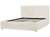 Tweepersoonsbed bouclé off-white 160 x 200 cm MOISSAC_928789