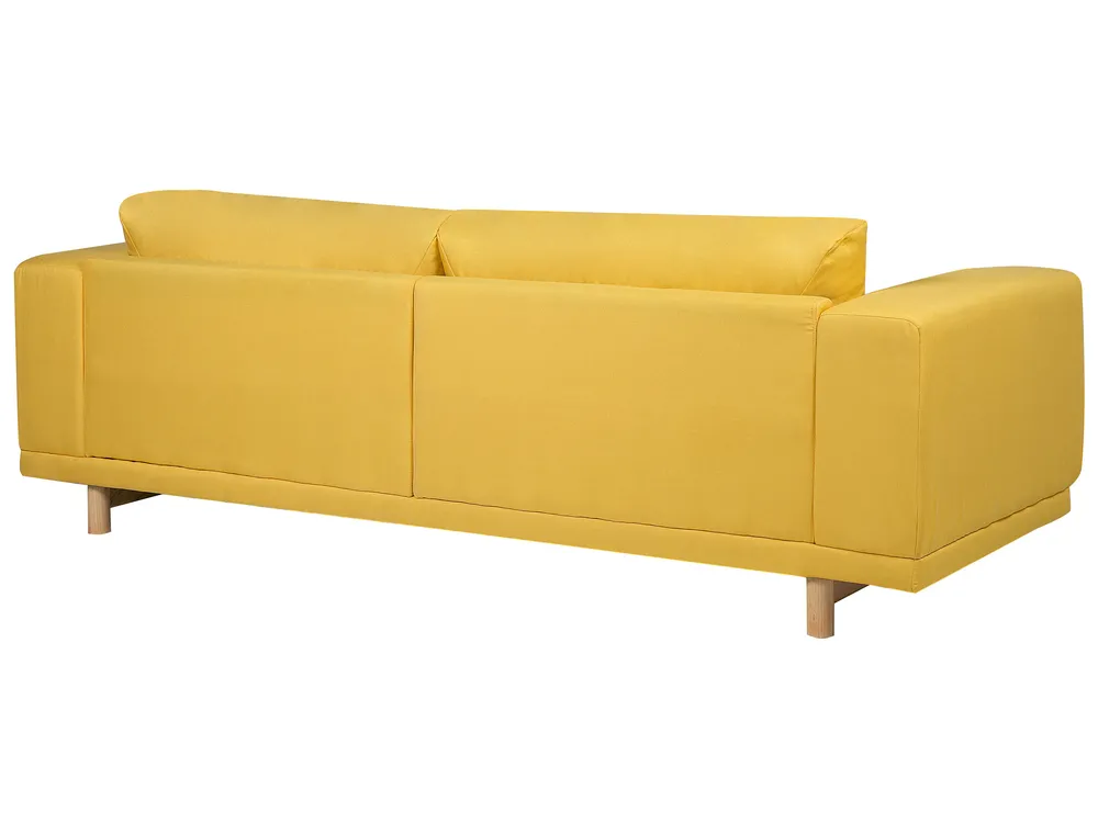 Sofa 3 Seater NIVALA Fabric Yellow_733061
