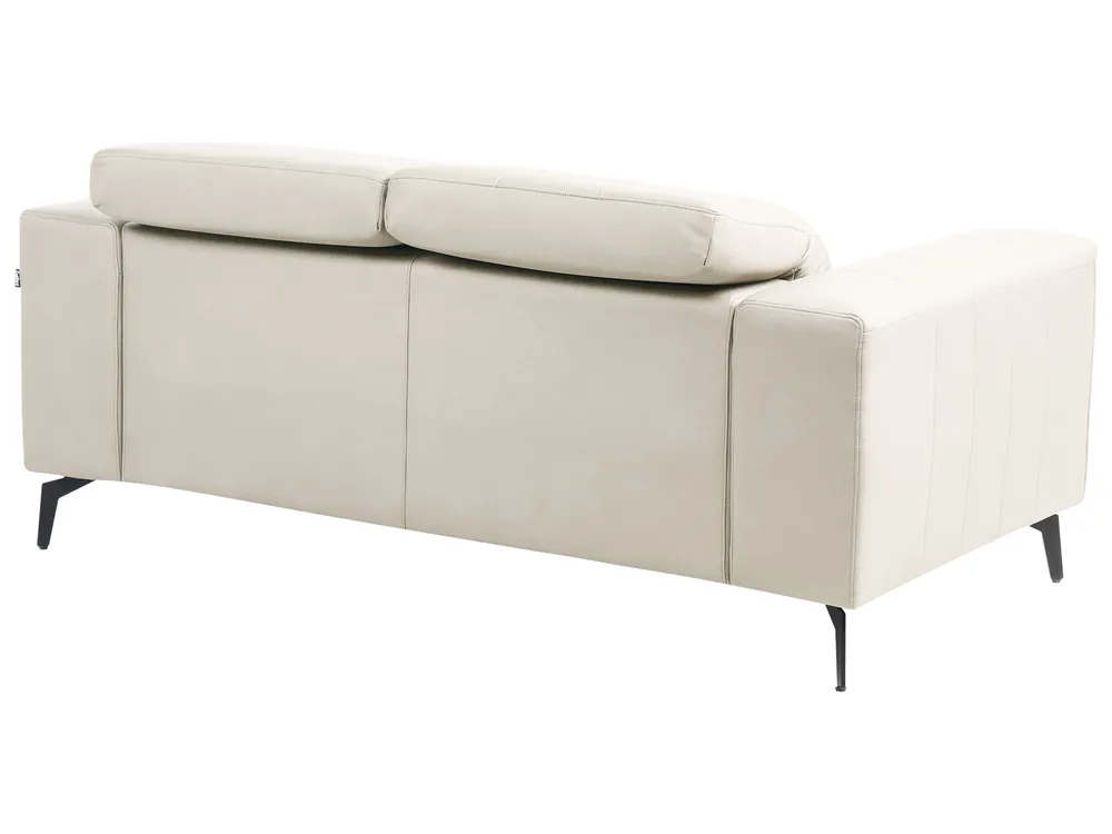 Sofa 2 Seater OMMEL Fabric Light Beige_1035660