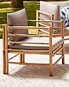 Garden Armchair CERRETO Bamboo Taupe