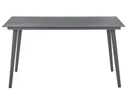 Garden Dining Table MILETO 140 cm 80 cm Glass Grey_808448