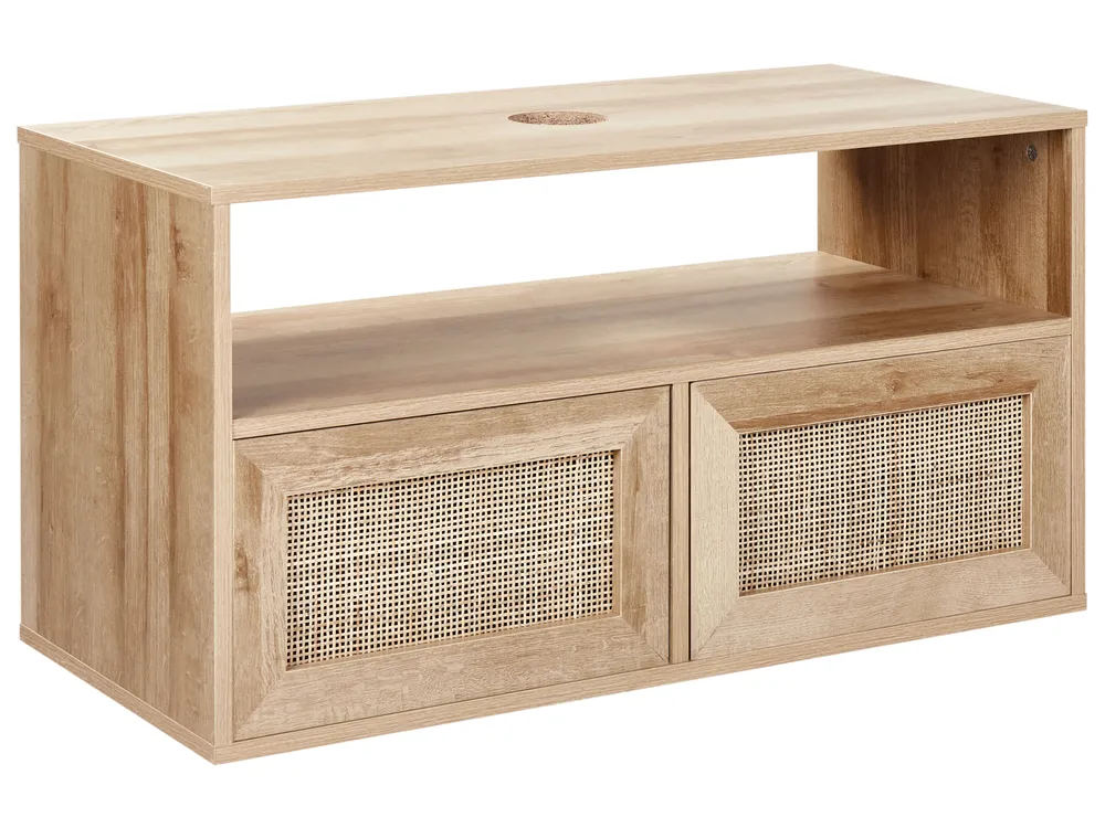 Mueble de baño suspendido ROSELL 86 cm Marrón claro