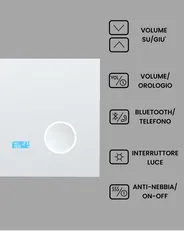 Specchio da bagno con luce LED MONTARON 80 cm 60 cm Argento_940482