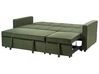 Divano letto 3 posti tessuto verde GLOMMA_928606