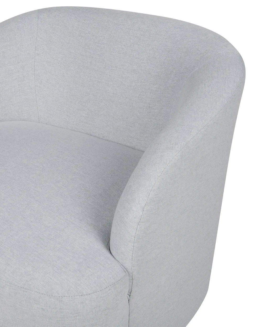 Swivel Armchair LAVIK Fabric Light Grey_881346