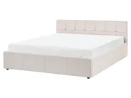 Bett mit Stauraum LAURESSES Stoff Hellbeige 160 x 200 cm_1153509