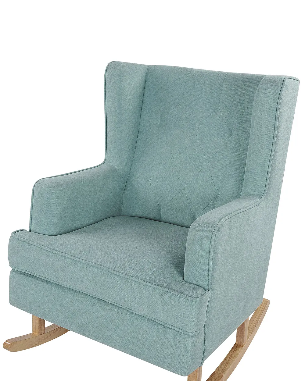 Teal Cloth Rocking Chair Charlotte Green Velvet Fabric Rocking