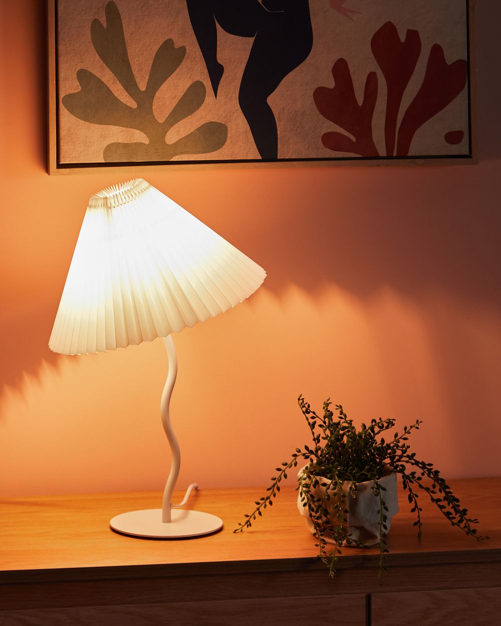 Lampada da tavolo ALWERO Metallo Bianco