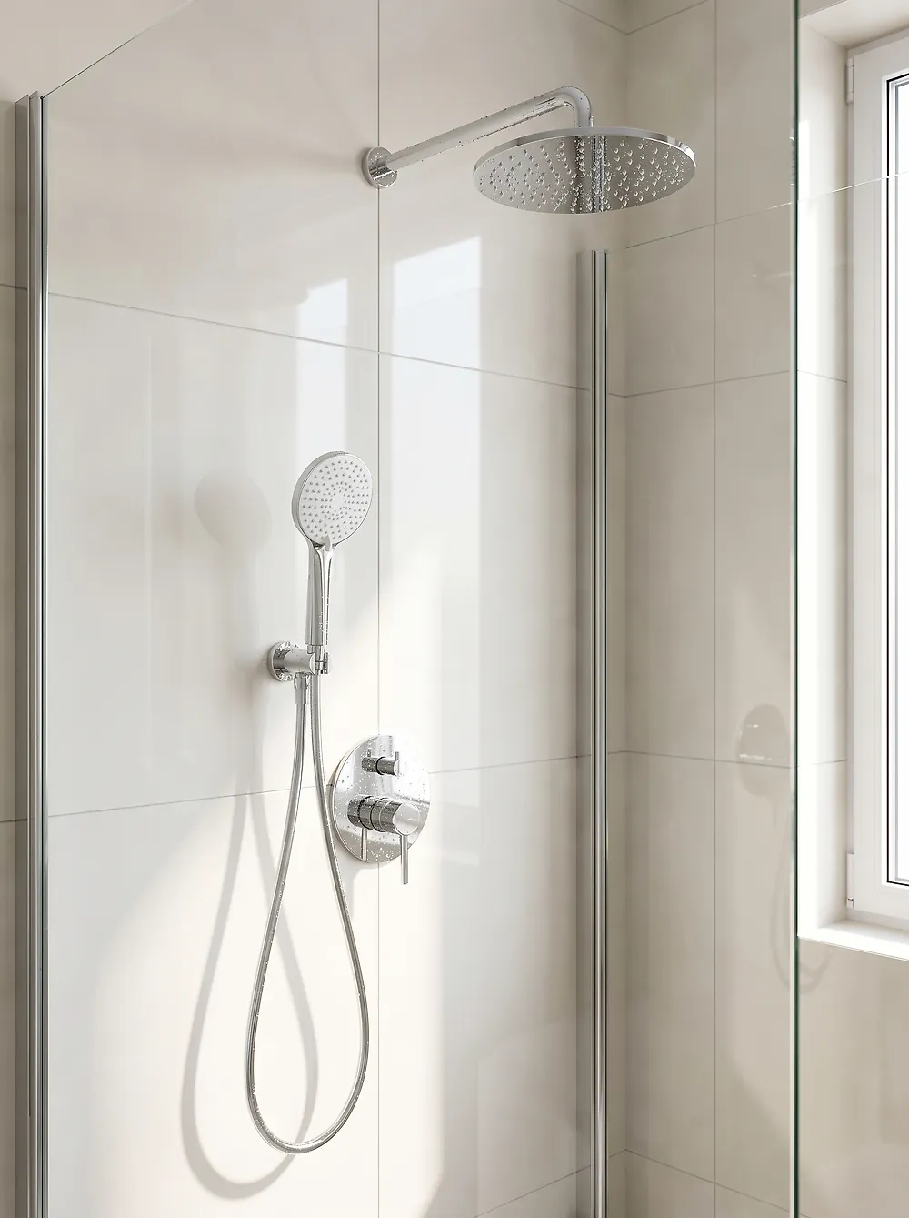 Concealed Shower Set with Rainshower PUELO Silver_1175269