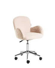 Desk Chair PRIDDY Boucle Light Beige_1125470