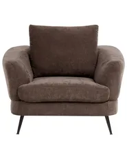 Armchair KJAER Chenille Dark Brown_1006614