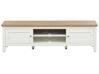 TV stolek bílý/světlé dřevo ATOCA_910291