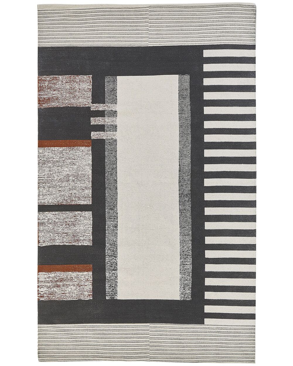 Vloerkleed KAKINADA Meerkleurig 140 x 200 cm Katoen