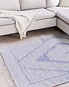 Rug ANSAR Blue 140 x 200 cm Cotton