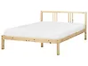 Bed Pine Wood VANNES 140 x 200 cm (EU Double) Light Brown