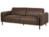 3-istuttava sohva kangas tummanruskea ASKIM_918893