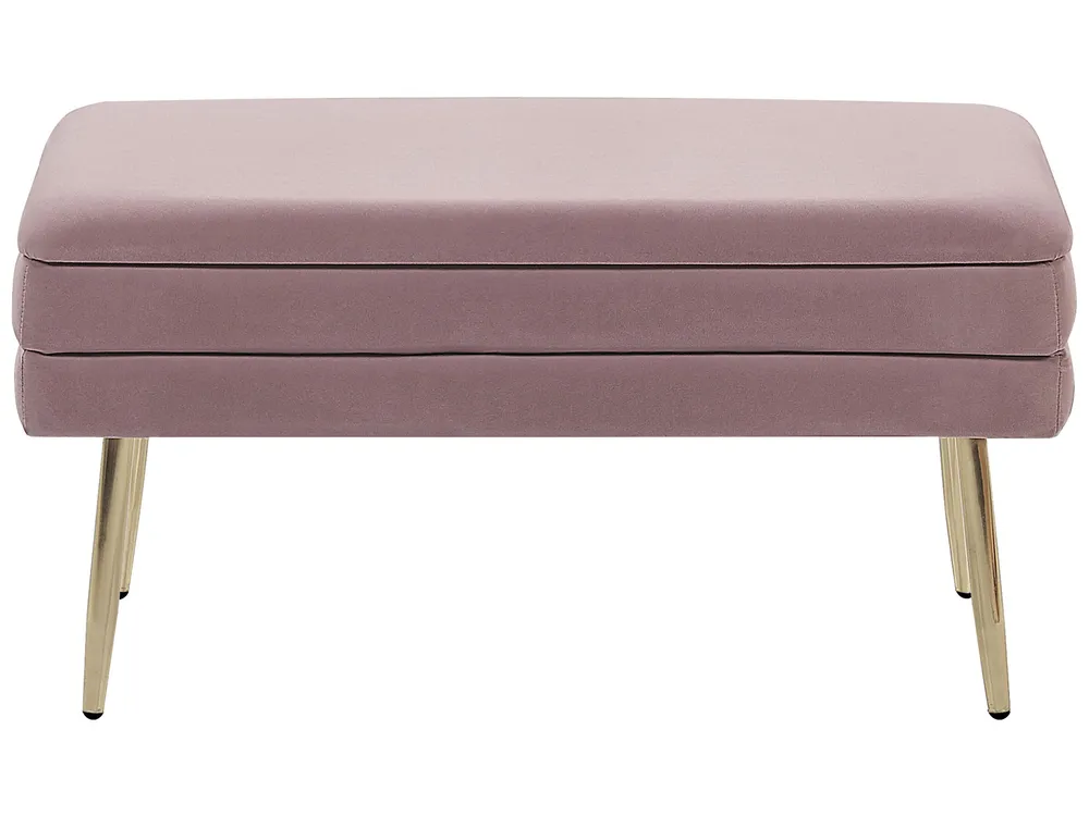 Panca contenitore imbottita DURHAM Velluto Rosa_804284