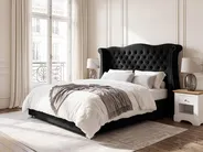 Bed Velvet AYETTE 180 x 200 cm (EU Super King) Black_764938