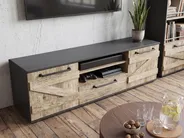 Szafka RTV SALTER Brązowy/ czarny_1074731