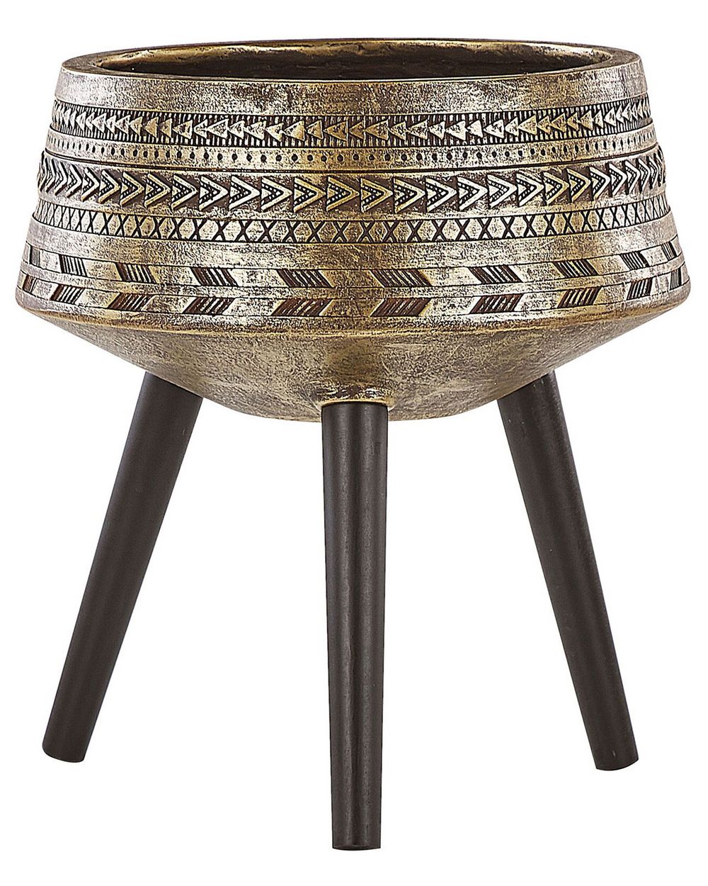 Vaso alto para plantas VARDIANI 50 cm Dourado