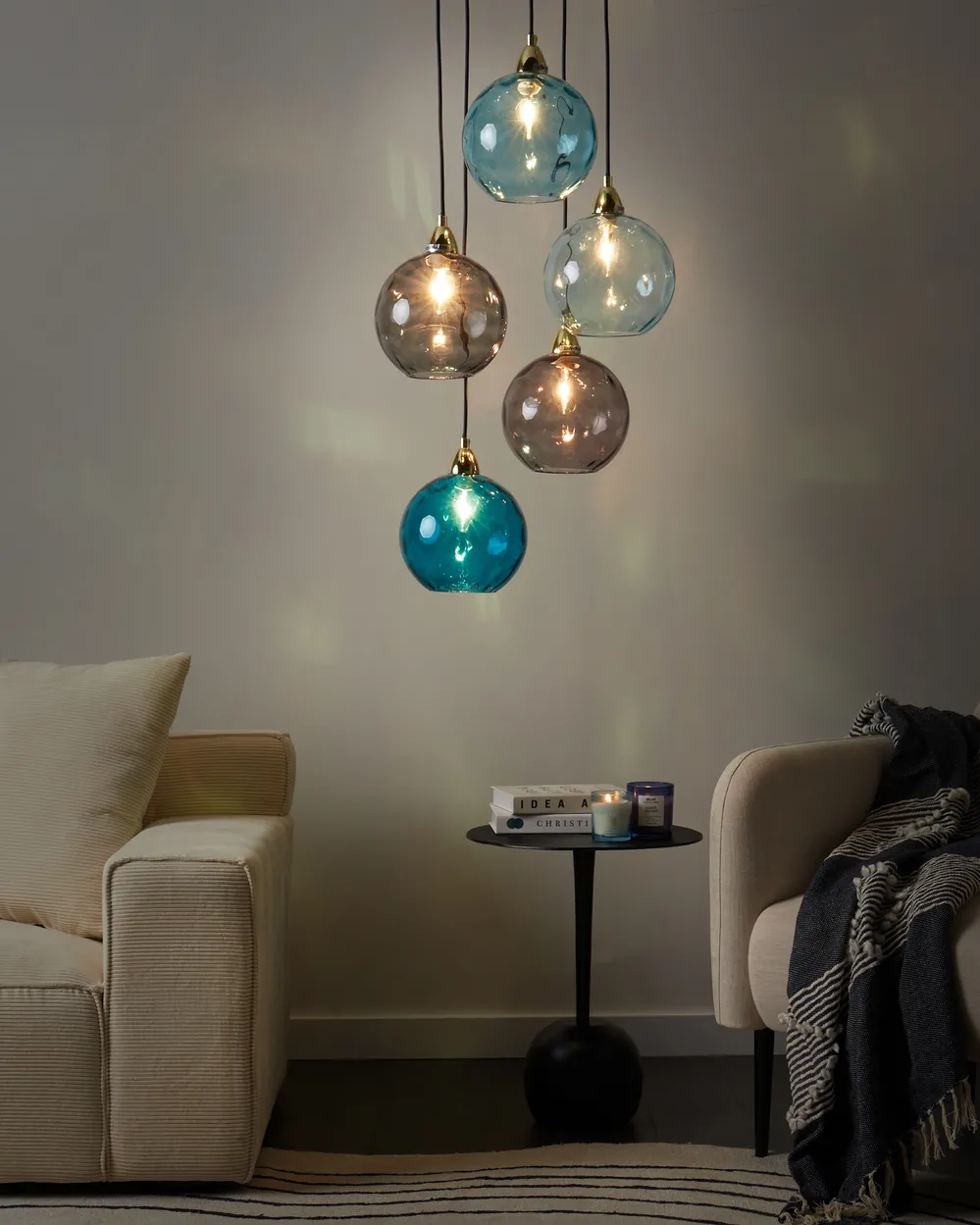 Pendant Lamp PABELLON Glass Blue_967956