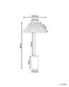Lněná stolní lampa béžová BALUARTE_906170