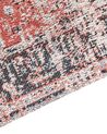 Cotton Area Rug 80 x 150 cm Red and Beige ATTERA_852138