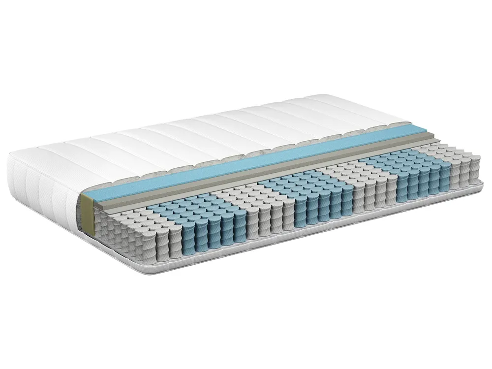 Materac kieszeniowy z pianką termoelastyczną BREEZE HYBRID 7 PLUS H2/3 średnio twardy 90 x 200 cm