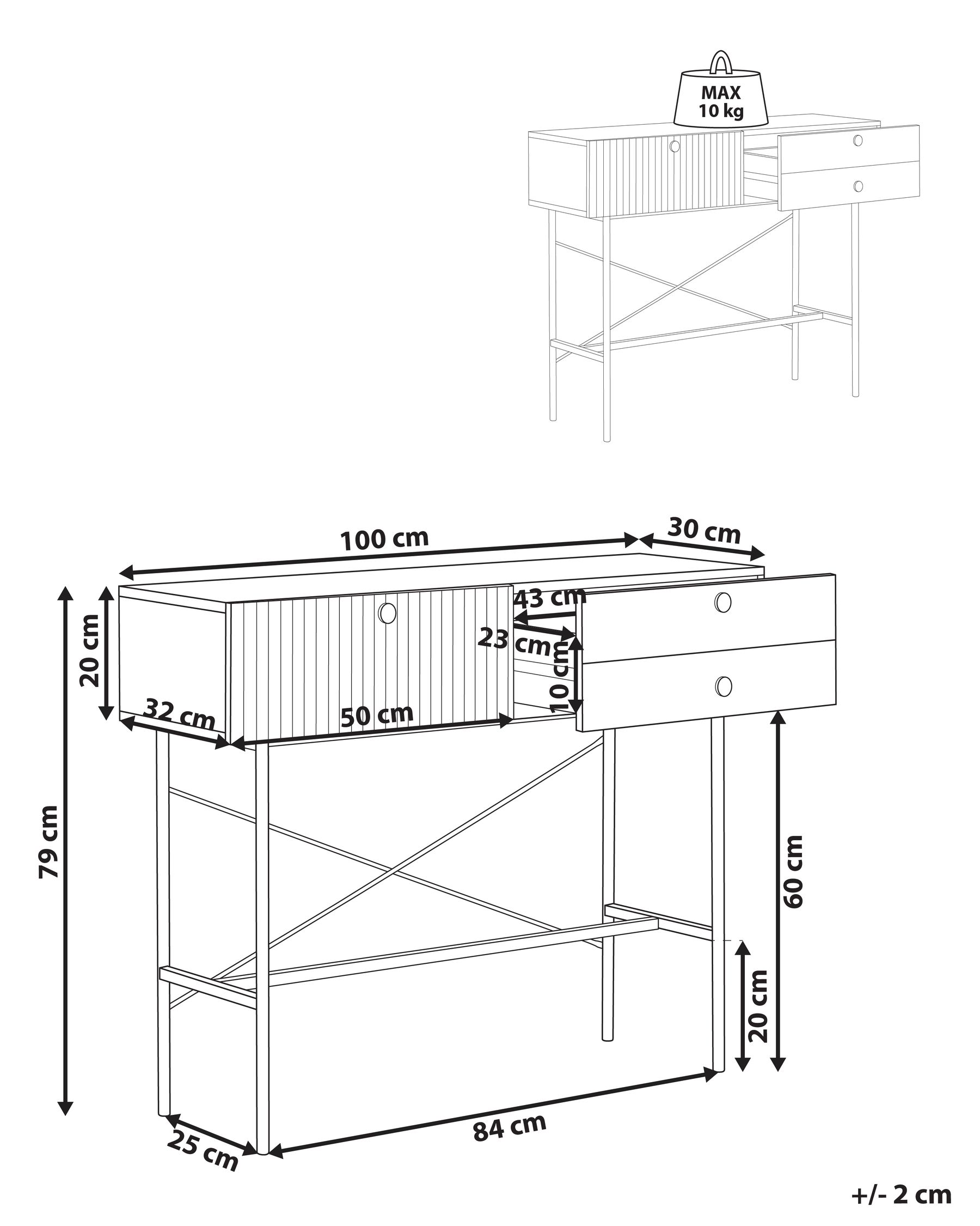 Console Table Black COVENTRY_946044 Console Table Black COVENTRY_946044