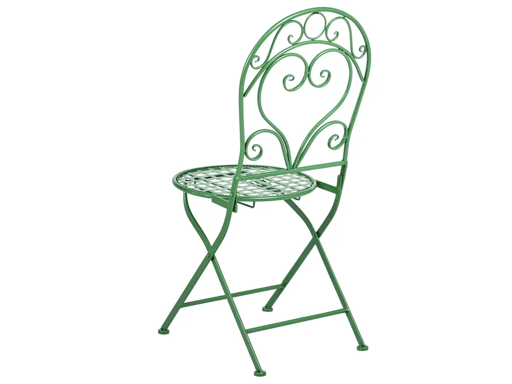 Bistro Set ALBINIA Metal Green_1016199