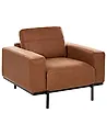 Sillón SOVIK Piel sintética Marrón