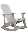 Garden Rocking Chair ADIRONDACK Light Grey