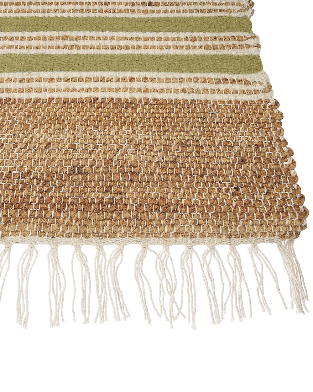Tappeto MIRZA Verde oliva 80 x 150 cm Iuta_847334