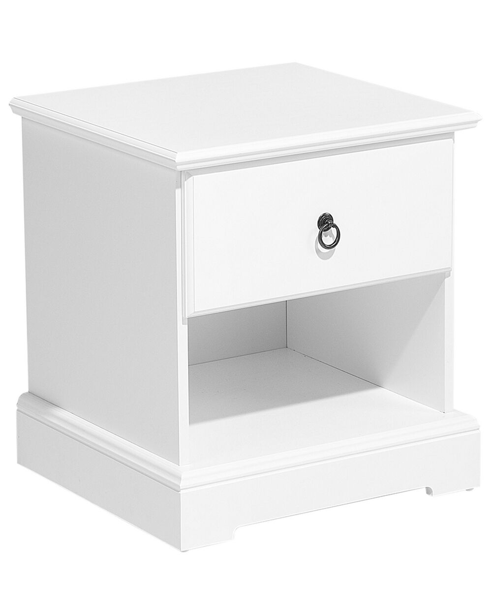 Matt white bedside table discount