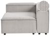 Corner Seat ARDAL Corduroy Taupe Left Hand