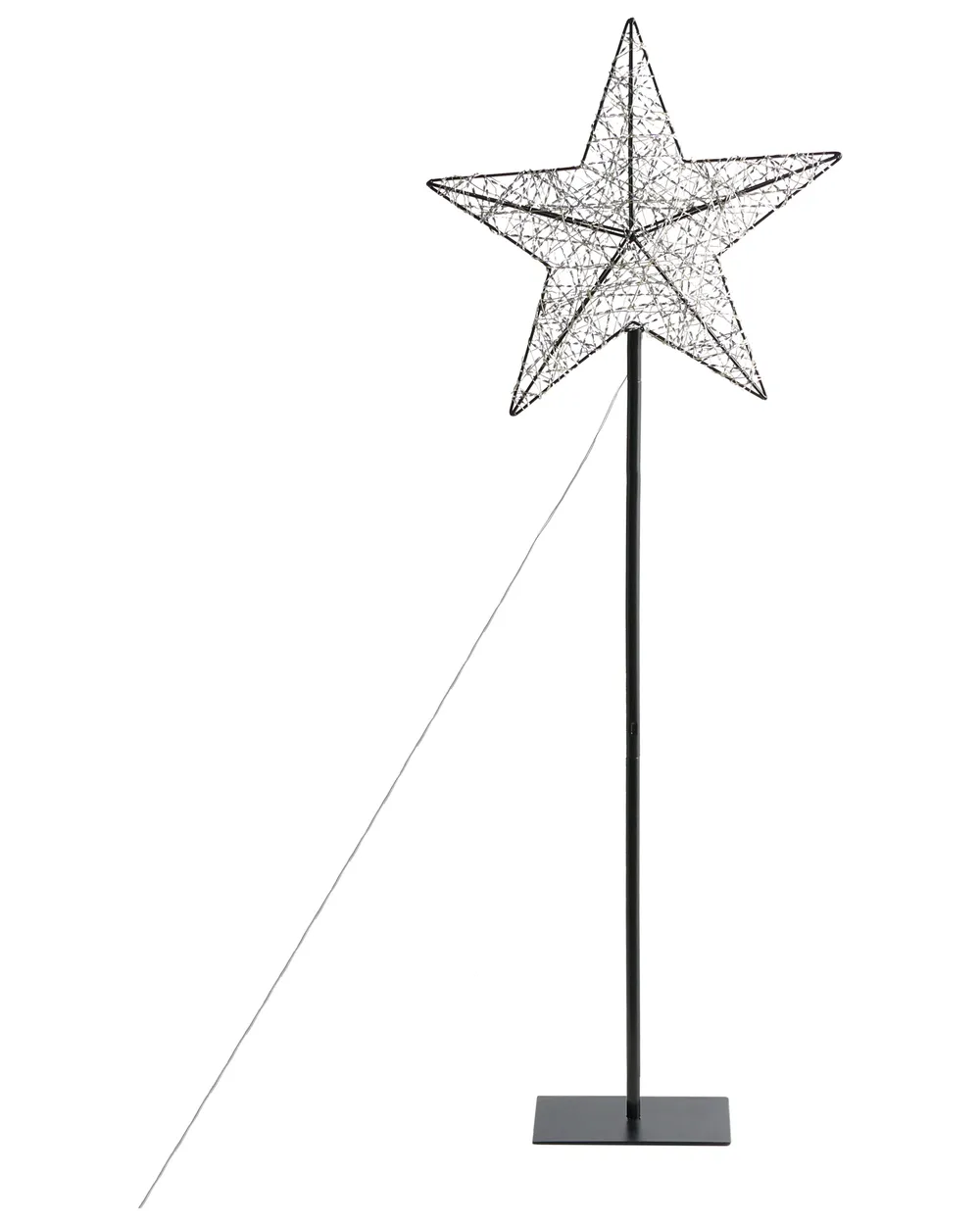 Decorazione per esterni LED SANNAN 110 cm Stella Nero_1031823