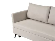 Corner Sofa Bed 3 Seater KOGE with Storage Fabric Beige Left Hand_1087761